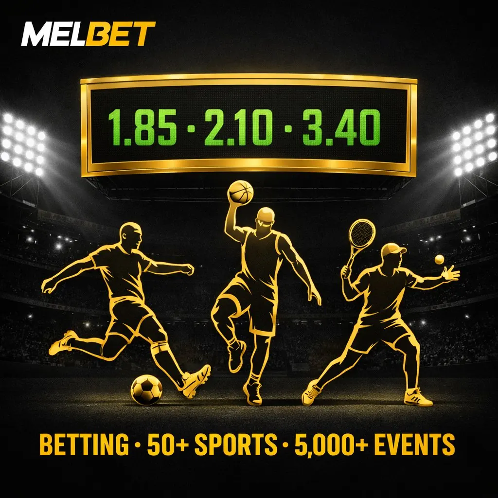 Melbet betting jumbotron odds athlete silhouettes bonus 130 dark stadium